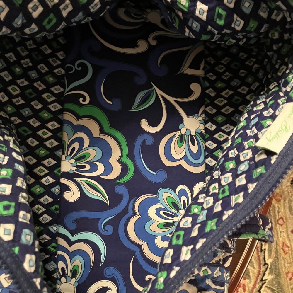 Vera Bradley Small Travel Duffle Bag in Mediterranean Blue - Picture 7 of 9